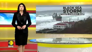 Istanbul Storm: Cargo Vessel Grounds in Istanbul Storm |  Ship Driven Ashore by Violent Seas