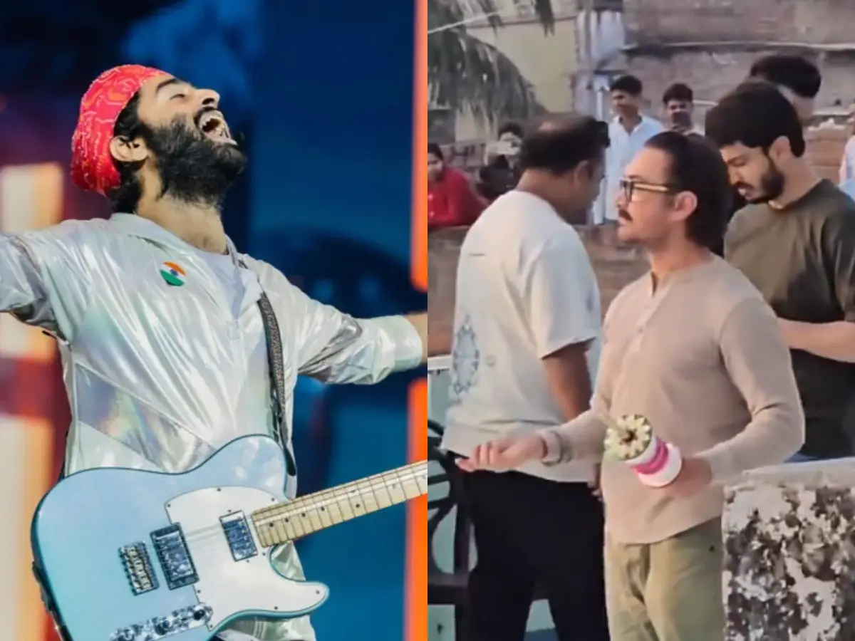 Aamir Khan visits Arijit Singh's West Bengal home, flies kite and spotted filming | Watch Aamir Khan visits Arijit Singh's West Bengal home, flies kite and spotted filming | Watch