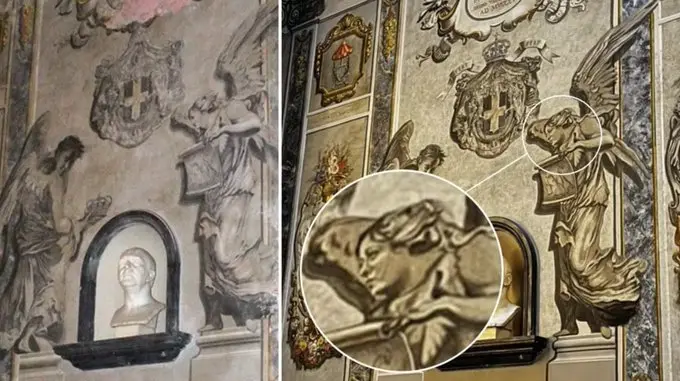 ‘They asked me to fix it, and I did’: Italian painter restores angel’s face in church — critics say it now looks like Giorgia Meloni