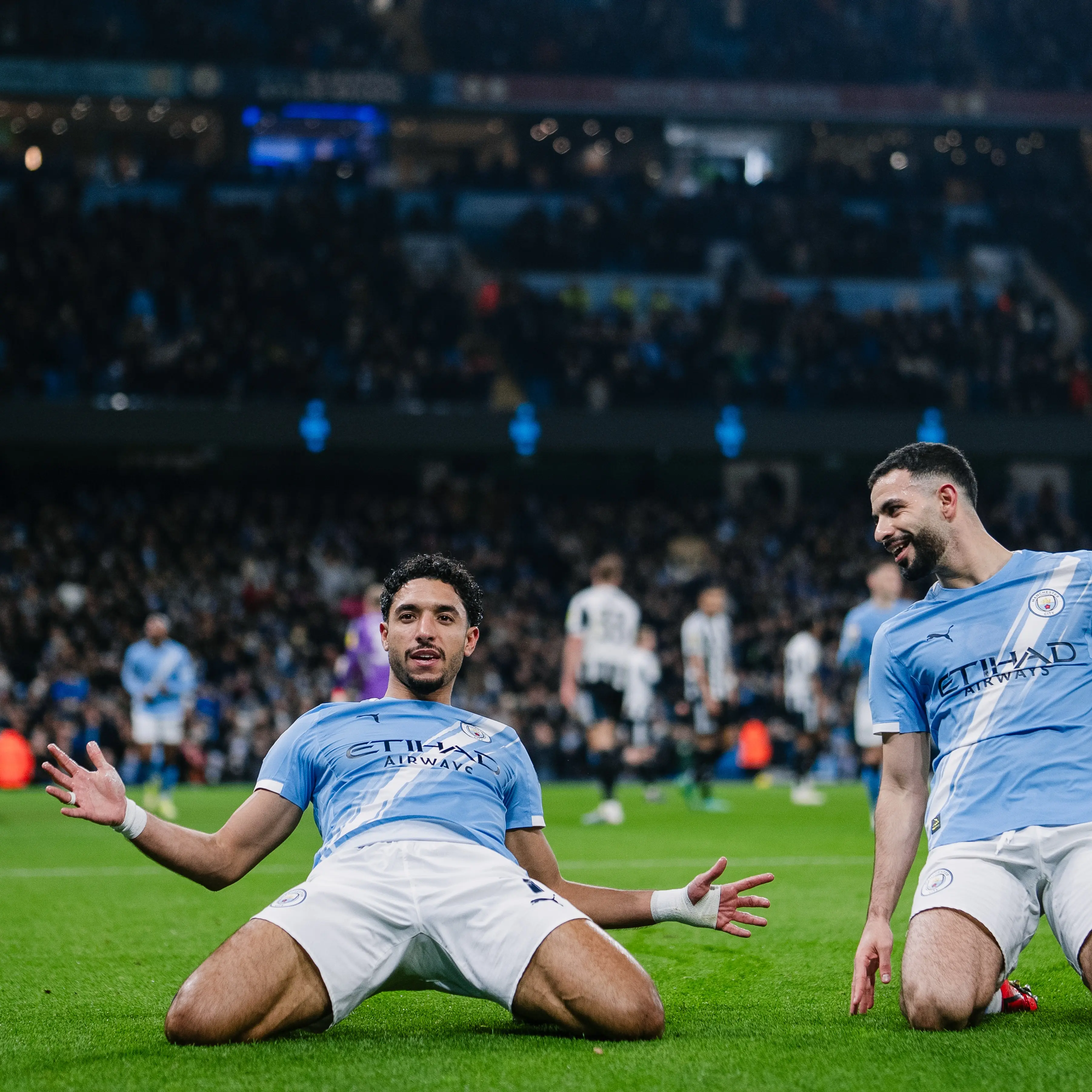 Manchester City blitz away Newcastle to set up League Cup final against Arsenal