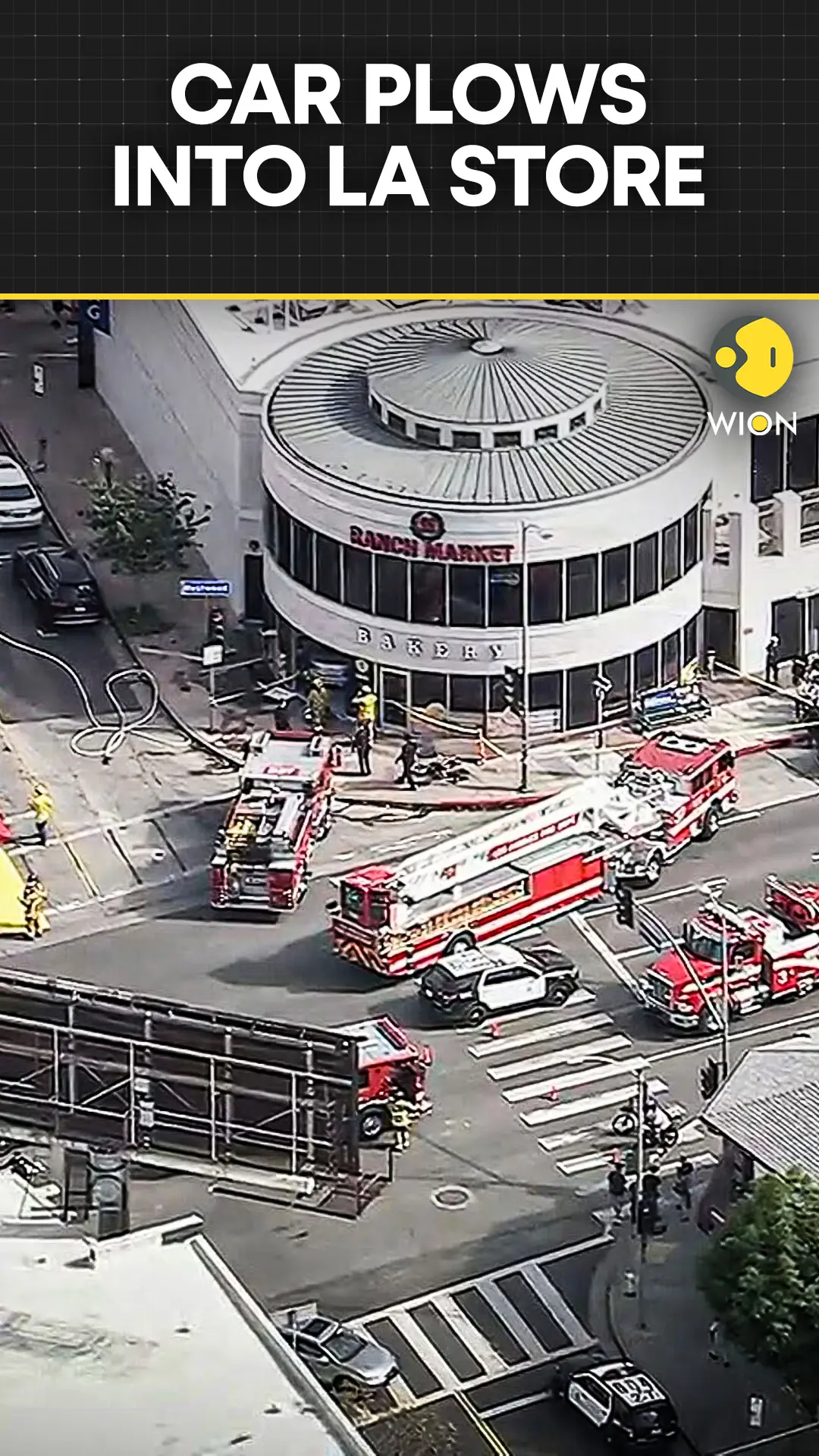 3 Dead, 6 Hurt After Car Hits Bicyclist and Crashes Into Los Angeles Grocery Store