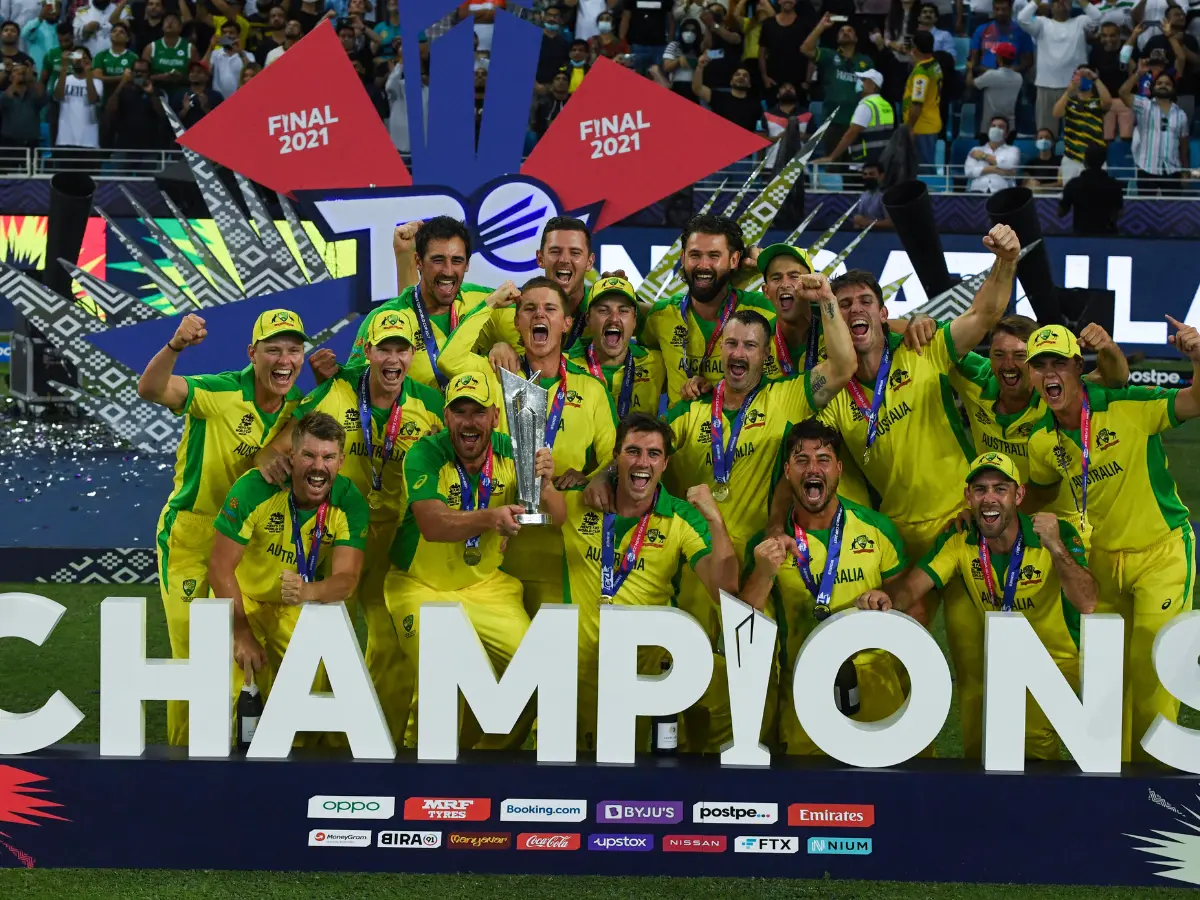 2. 2021 T20 World Cup champions Australia - Eliminated in Super 12 in 2022