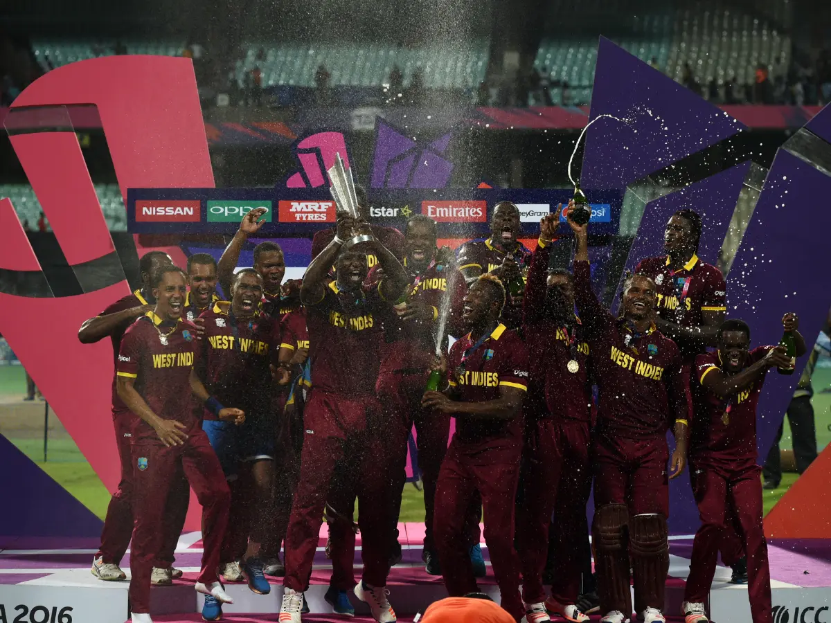 3. 2016 T20 World Cup champions West Indies - Eliminated in Super 12 in 2021