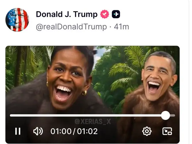 ‘Error by a staff member’: White House removes ‘racist’ post on Obamas by Trump, dismisses fake outrage’ ‘Error by a staff member’: White House removes ‘racist’ post on Obamas by Trump, dismisses fake outrage’