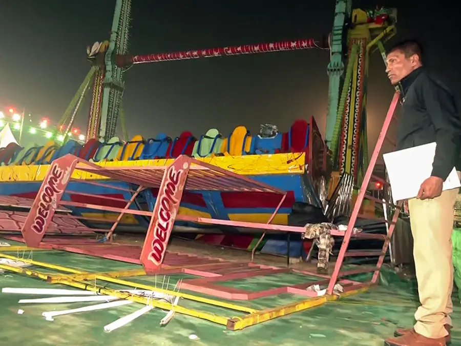 Police official dead, 13 injured as joyride collapses at Surajkund Mela in Haryana’s Faridabad