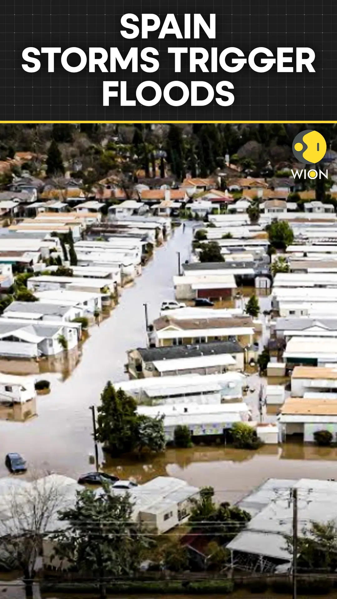 Storm Marta: Drone Footage Shows Flooded Andalusian City as Storms Hit Spain