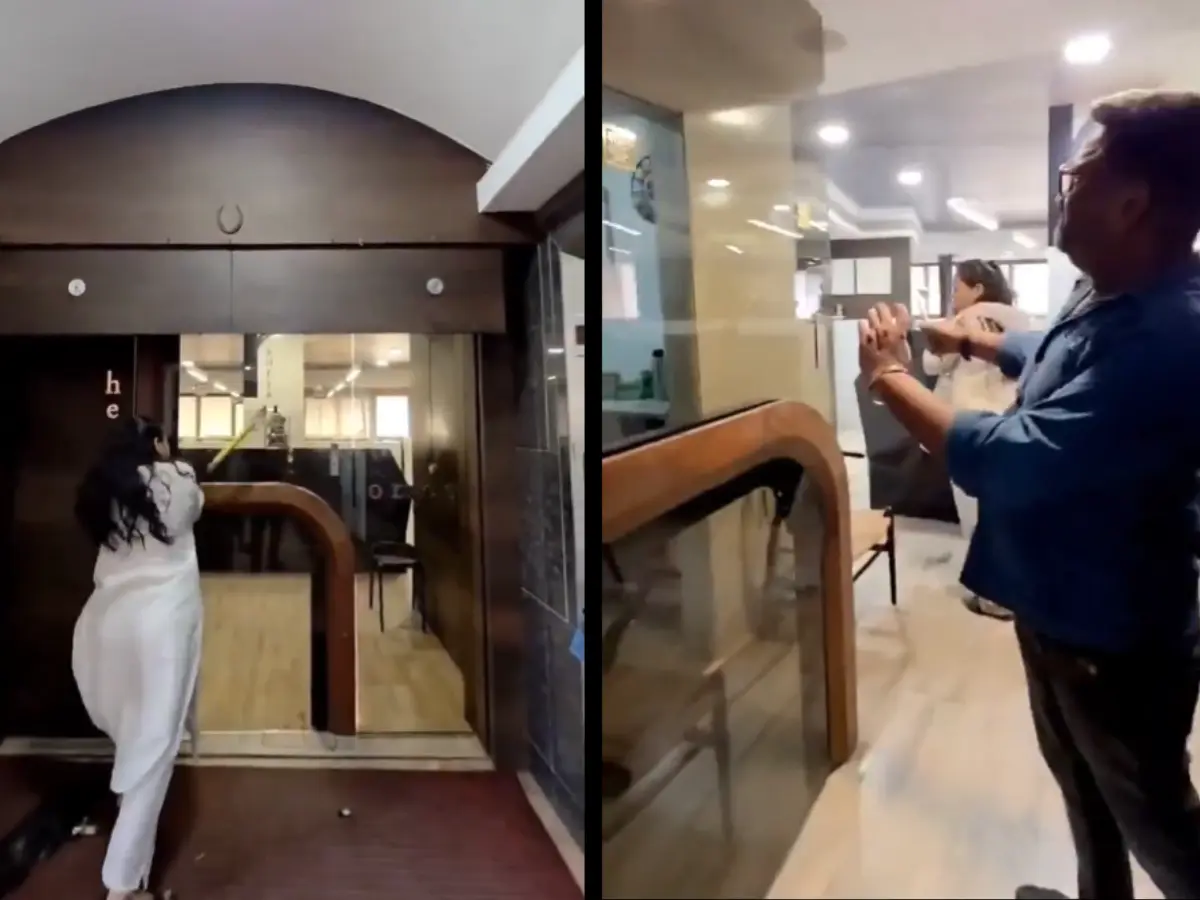 Mumbai builder faces outrage over casteist abuse, but his toughened glass door is winning internet