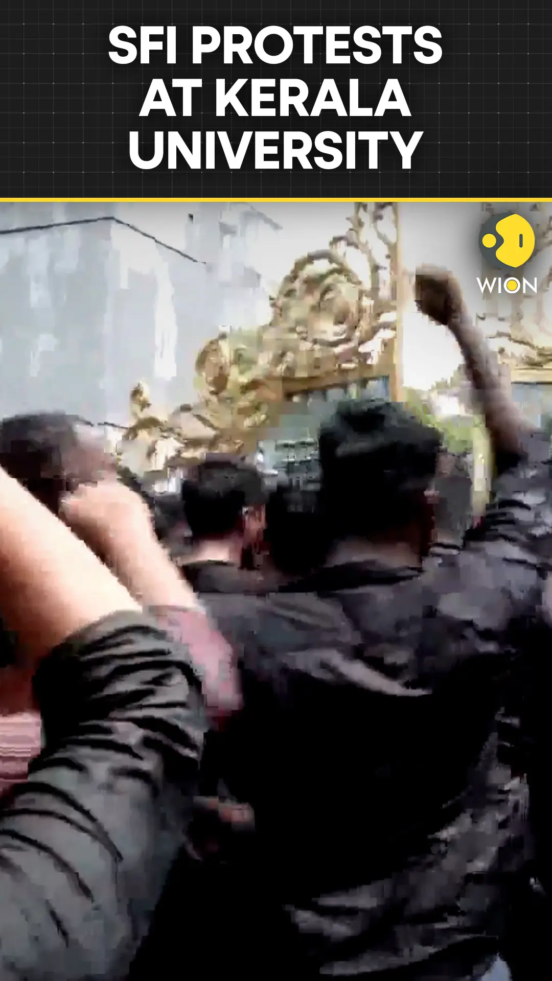 Police Use Water Cannon to Disperse SFI Protest Over Kerala University Funds