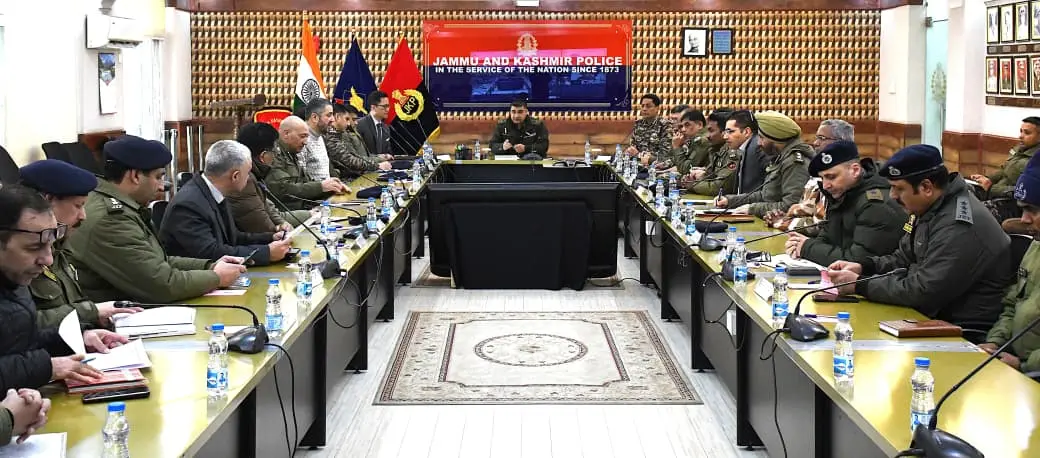 IGP Kashmir chairs joint security review meeting in Kashmir
