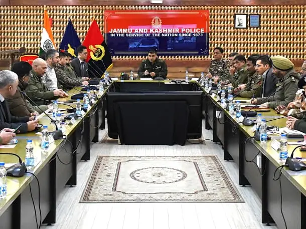 IGP Kashmir chairs joint security review meeting in Kashmir IGP Kashmir chairs joint security review meeting in Kashmir