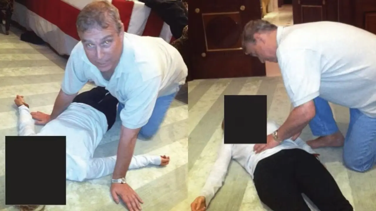 Woman in Epstein footage lying on floor under Prince Andrew was sex trafficking victim, US lawmaker claims
