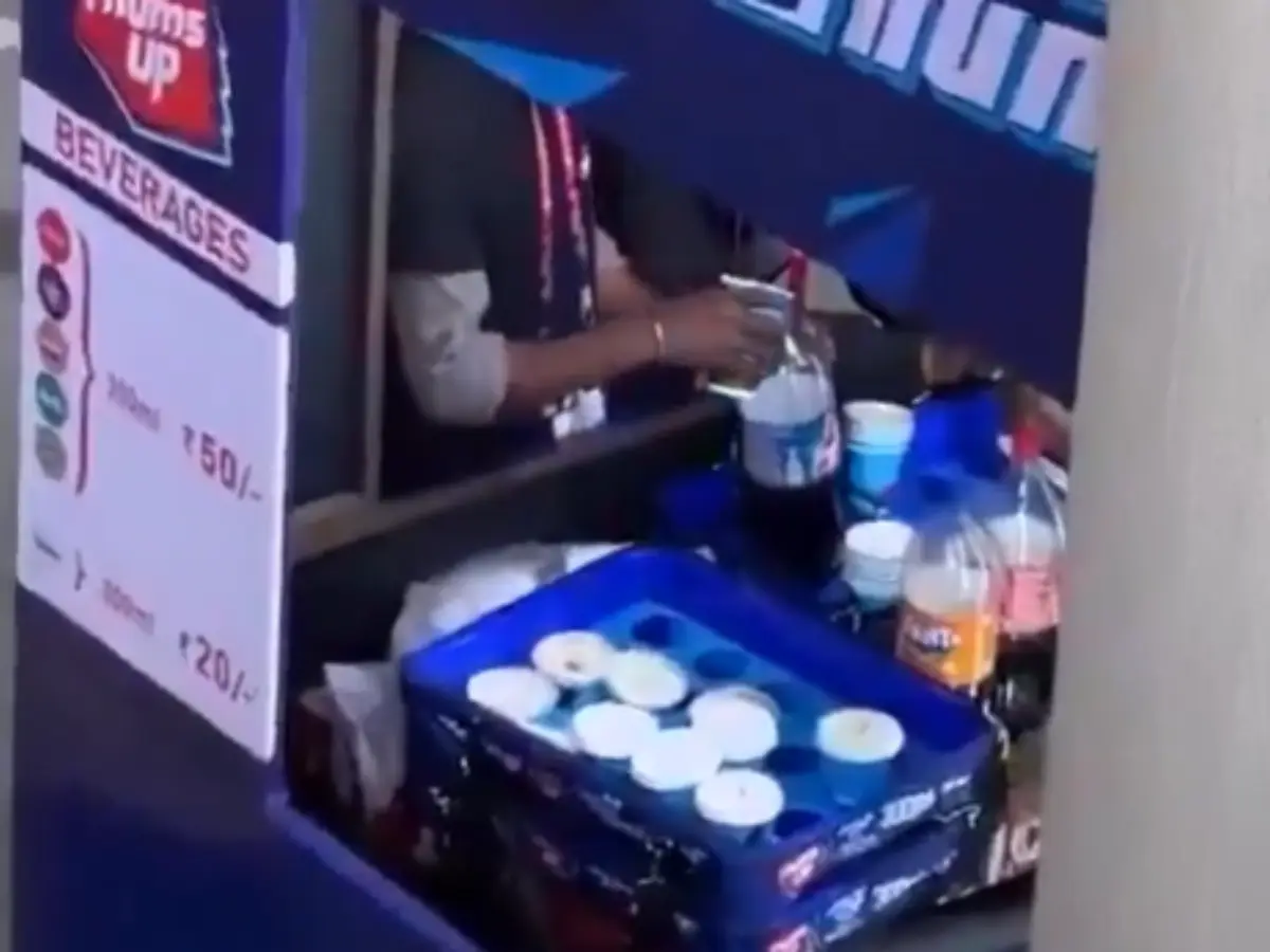 DDCA clears air on controversial video showing vendor refilling soft drinks during T20 World Cup DDCA clears air on controversial video showing vendor refilling soft drinks during T20 World Cup
