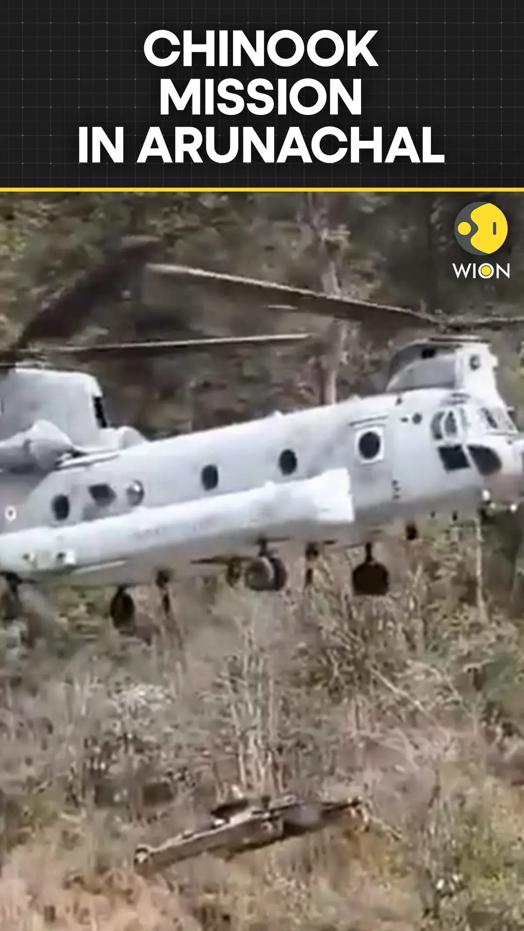 IAF Chinook Airlifts Excavator from 8,000 Ft in Dibang Sector