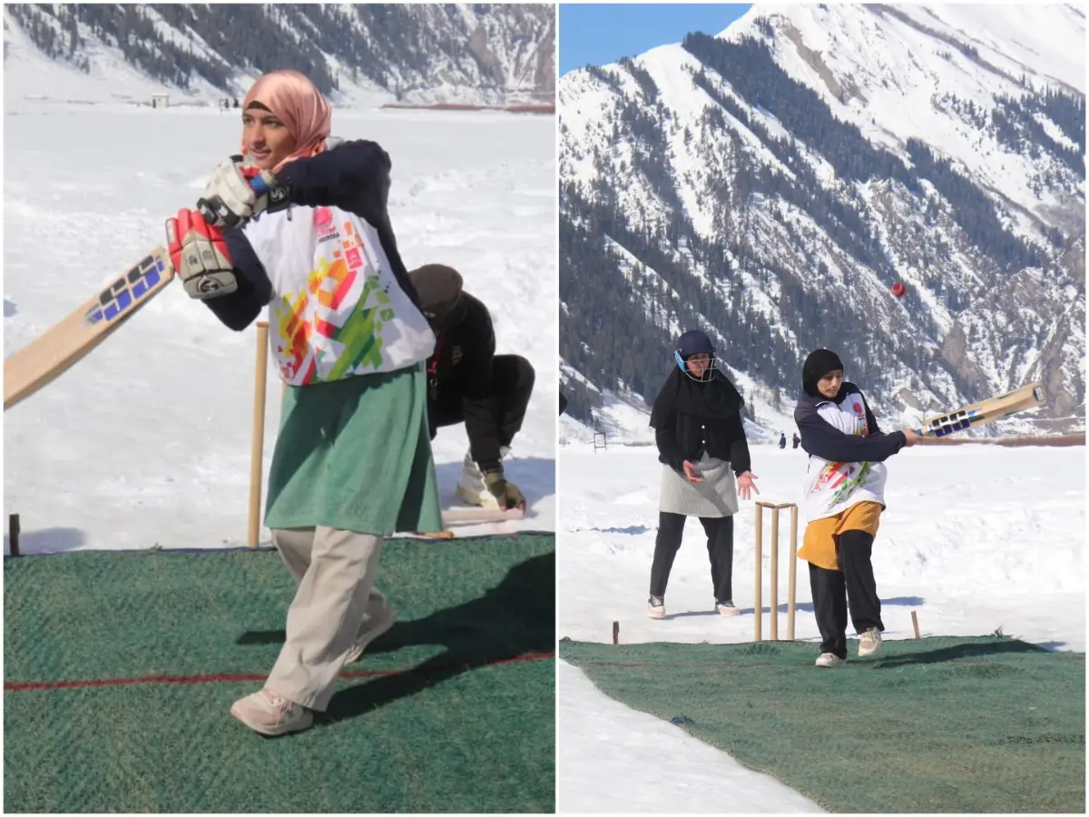 Breaking barriers on ice: First women’s cricket match held in Gurez Snow League