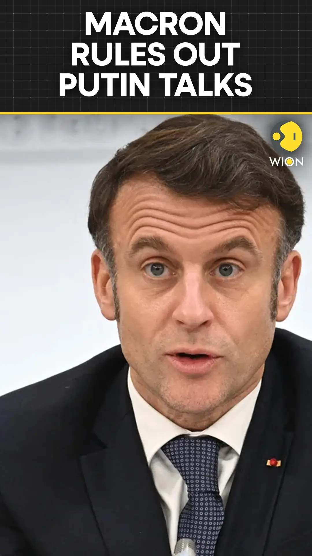 Macron Says No Plan to Speak With Putin in Coming 'Days'