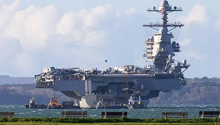 'Heavier than 15,000 elephants': What does USS Gerald R. Ford’s 100,000-tonne full-load displacement really mean?