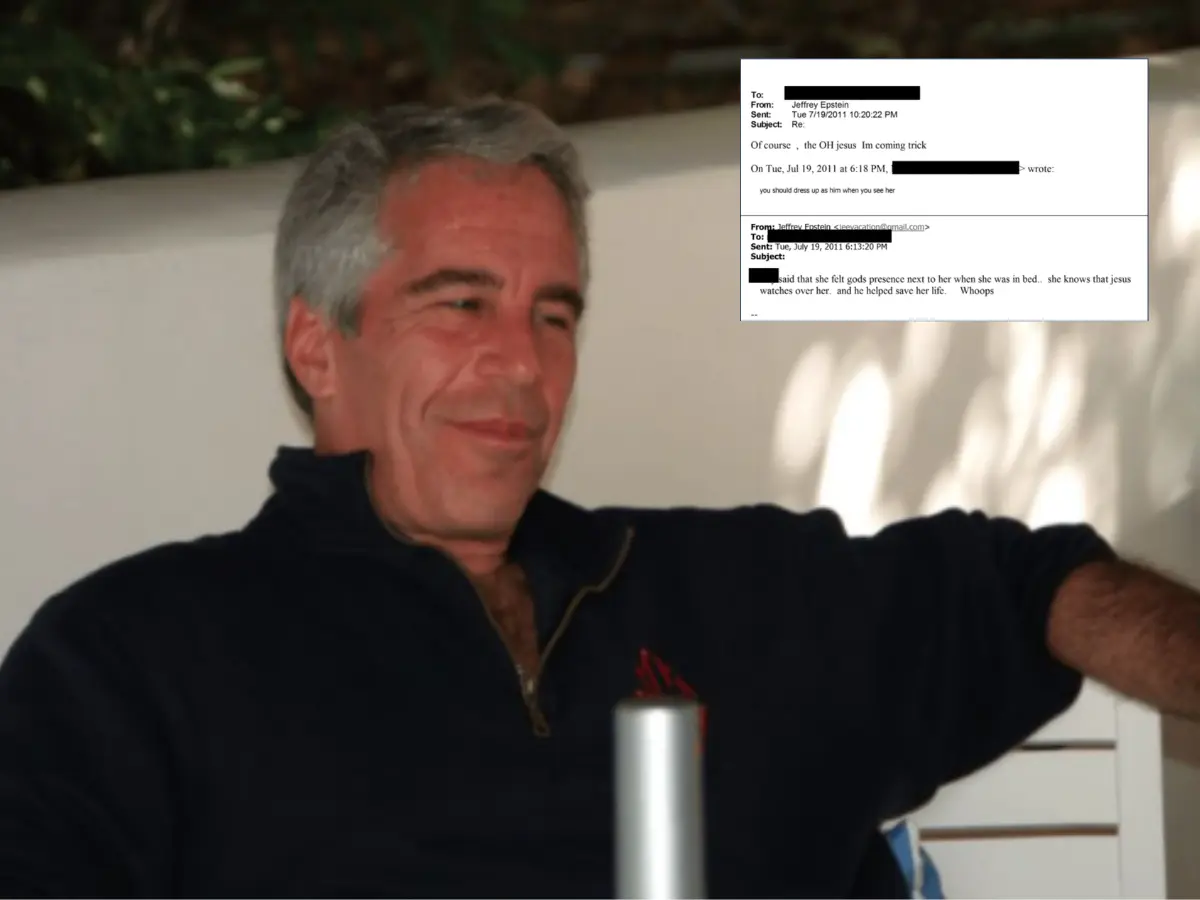 'Jesus watches over her… whoops': Disturbing Epstein files email ...