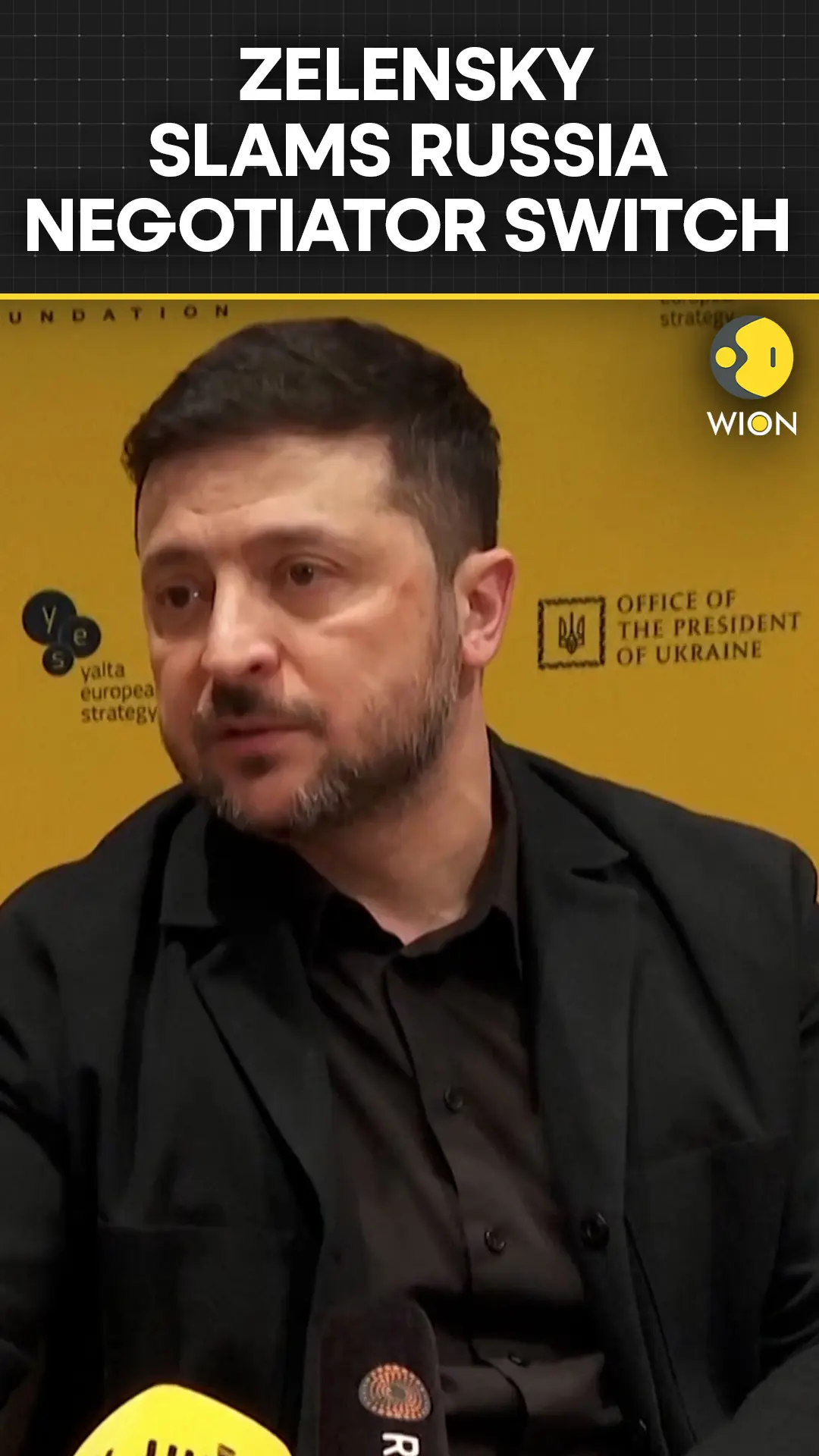 Zelensky Says Russia's Change of Negotiator Meant to Postpone Any Decisions