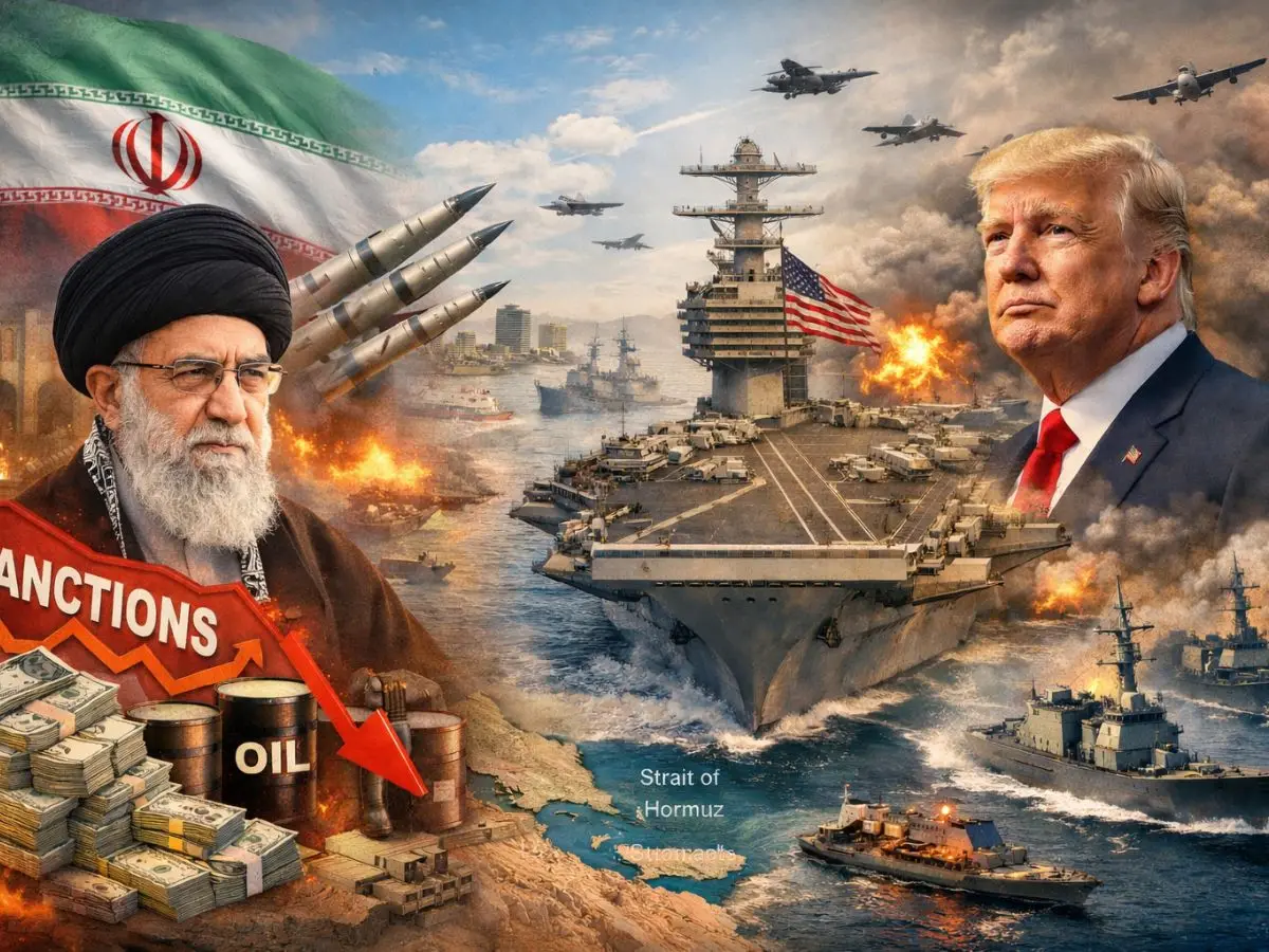 Sanctions on land, aircraft carriers at sea: How US is pushing Iran to the brink