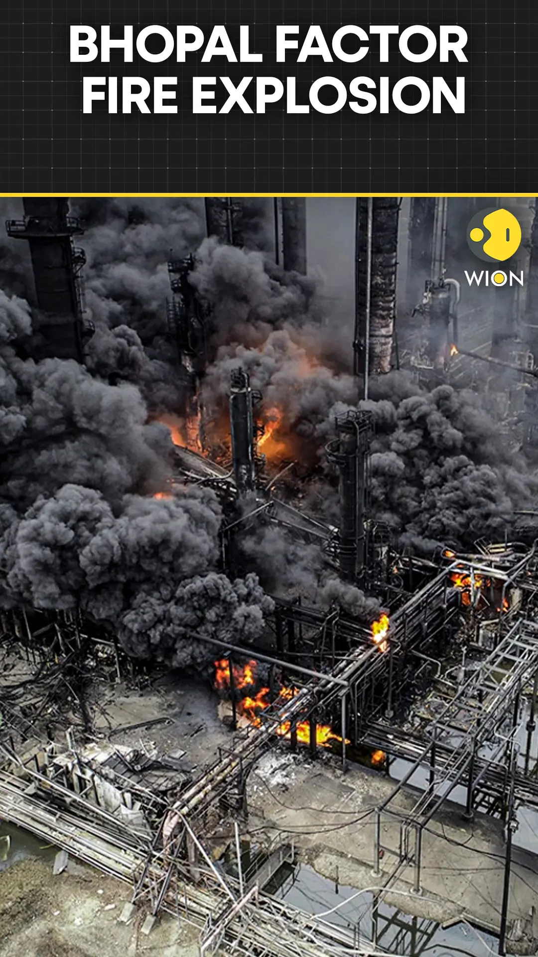 Bhopal Fire: Massive Factory Fire in Bhopal Triggers Panic, Explosions Heard