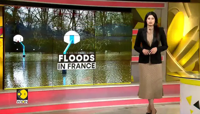 France Floods: Rescuers Navigate Submerged Streets Heroically