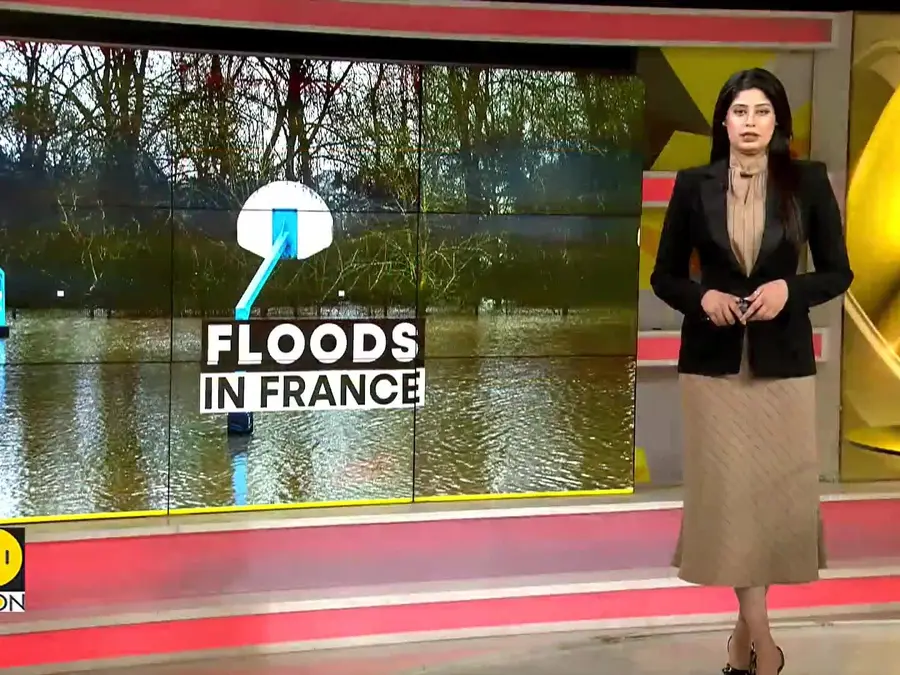 France Floods: Rescuers Navigate Submerged Streets Heroically
