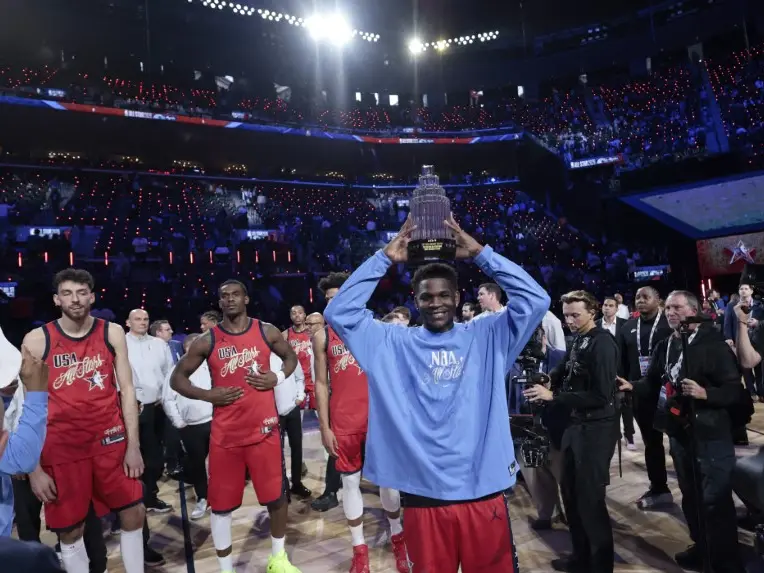 NBA All-Star Game 2026 | Stars beat Stripes, Anthony ANTMAN Edwards wins Kobe Bryant Trophy as MVP NBA All-Star Game 2026 | Stars beat Stripes, Anthony ANTMAN Edwards wins Kobe Bryant Trophy as MVP