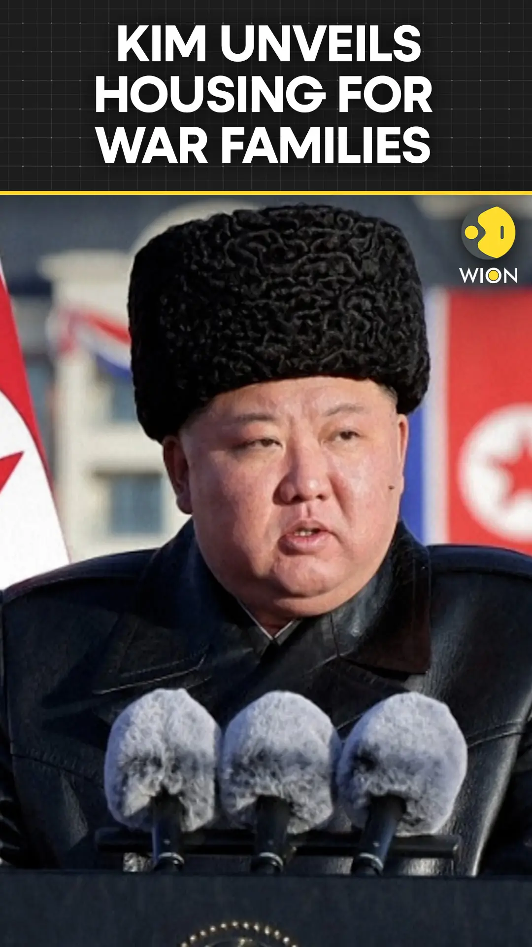 North Korean Leader Kim Jong Un Opens New Housing District for Families of Ukraine War Dead