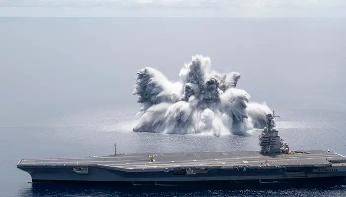 How would USS Gerald R. Ford’s Evolved Sea Sparrow Missiles shield the supercarrier from Iranian missile threats?