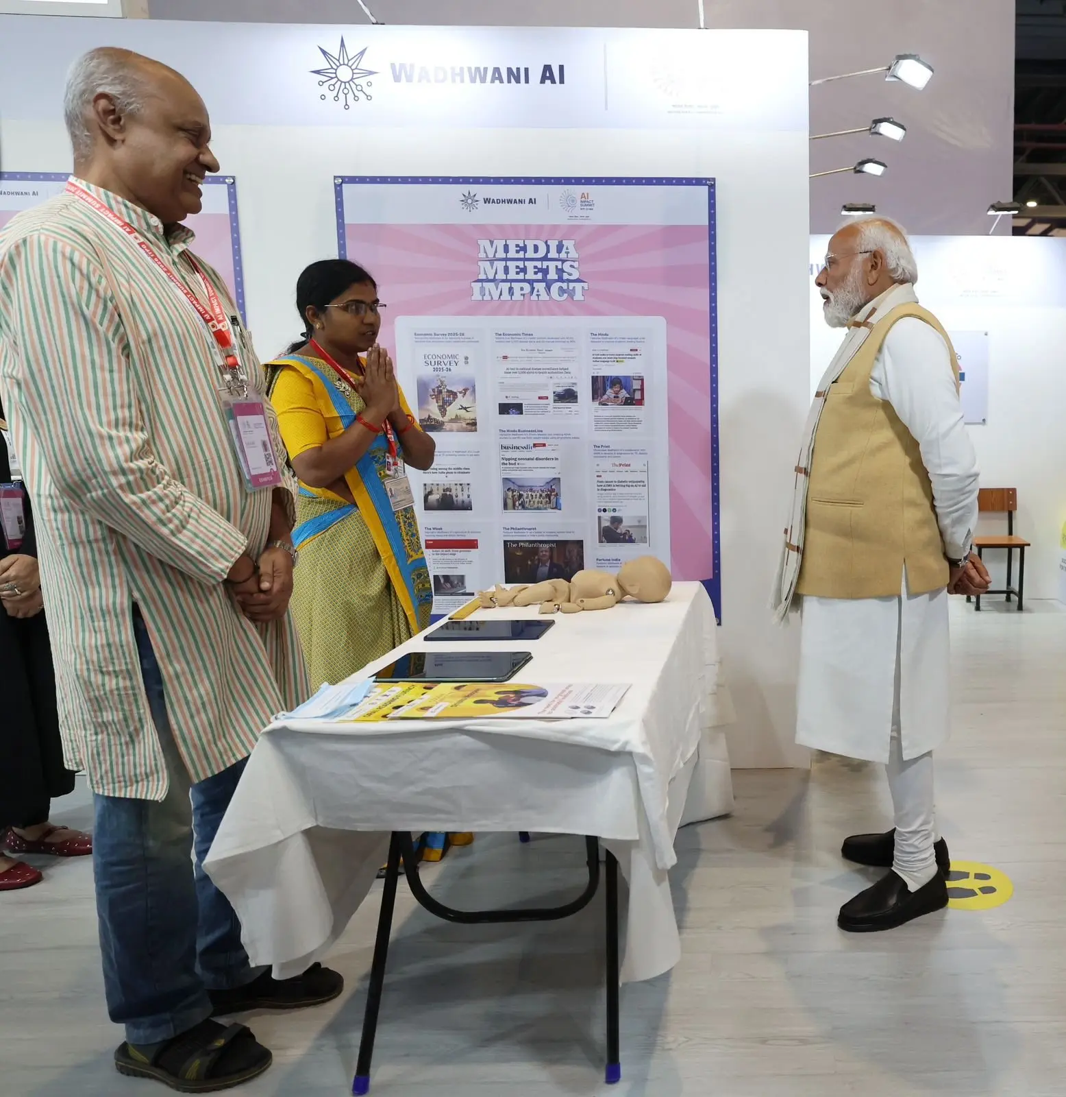 AI Impact Summit 2026: PM Modi engages with startups, tech leaders at landmark AI event