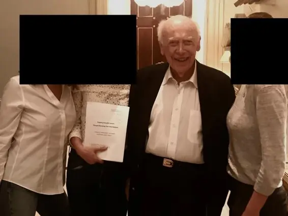 James Watson, who discovered structure of DNA, posed with women in Epstein’s New York house