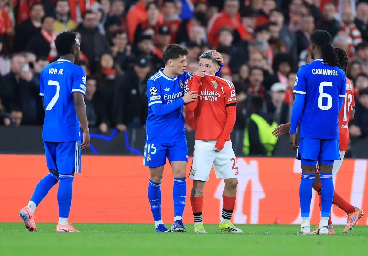 Champions League: Real Madrid players leave field after Vinicius Jr. faces alleged racial abuse by Benfica's Prestianni