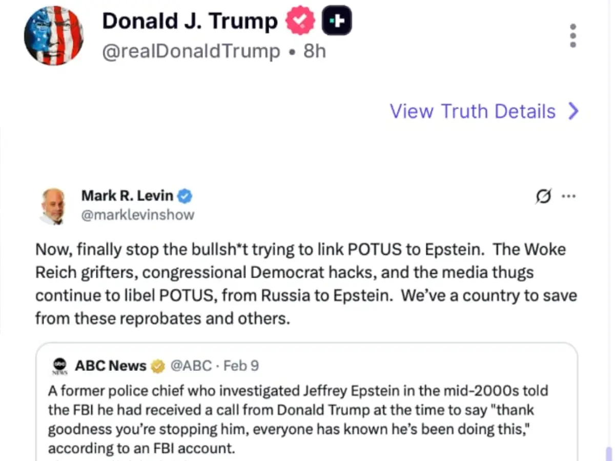 What Mark Levin said in Trump's defence?