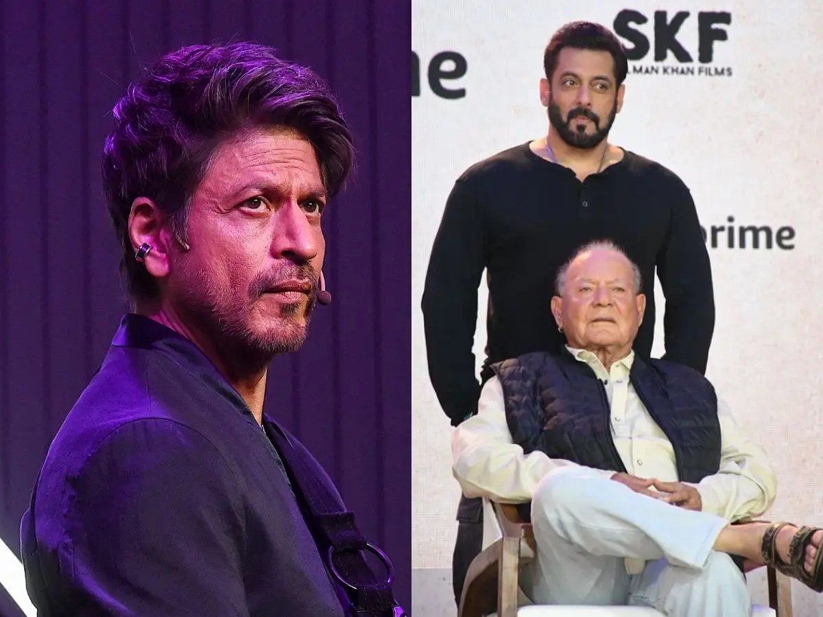 Shah Rukh Khan pays a visit to Salman Khan's father Salim Khan amid recovery | Watch Shah Rukh Khan pays a visit to Salman Khan's father Salim Khan amid recovery | Watch
