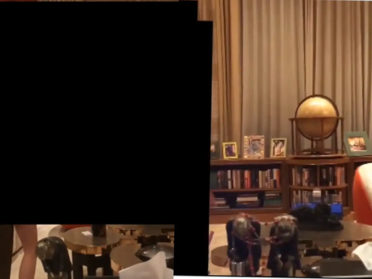 Girls dancing at Epstein's home
