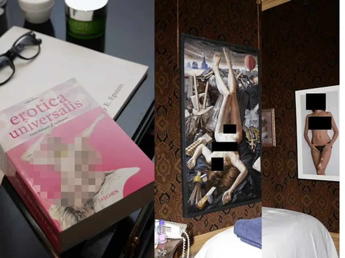 Erotica was a theme in Epstein's home
