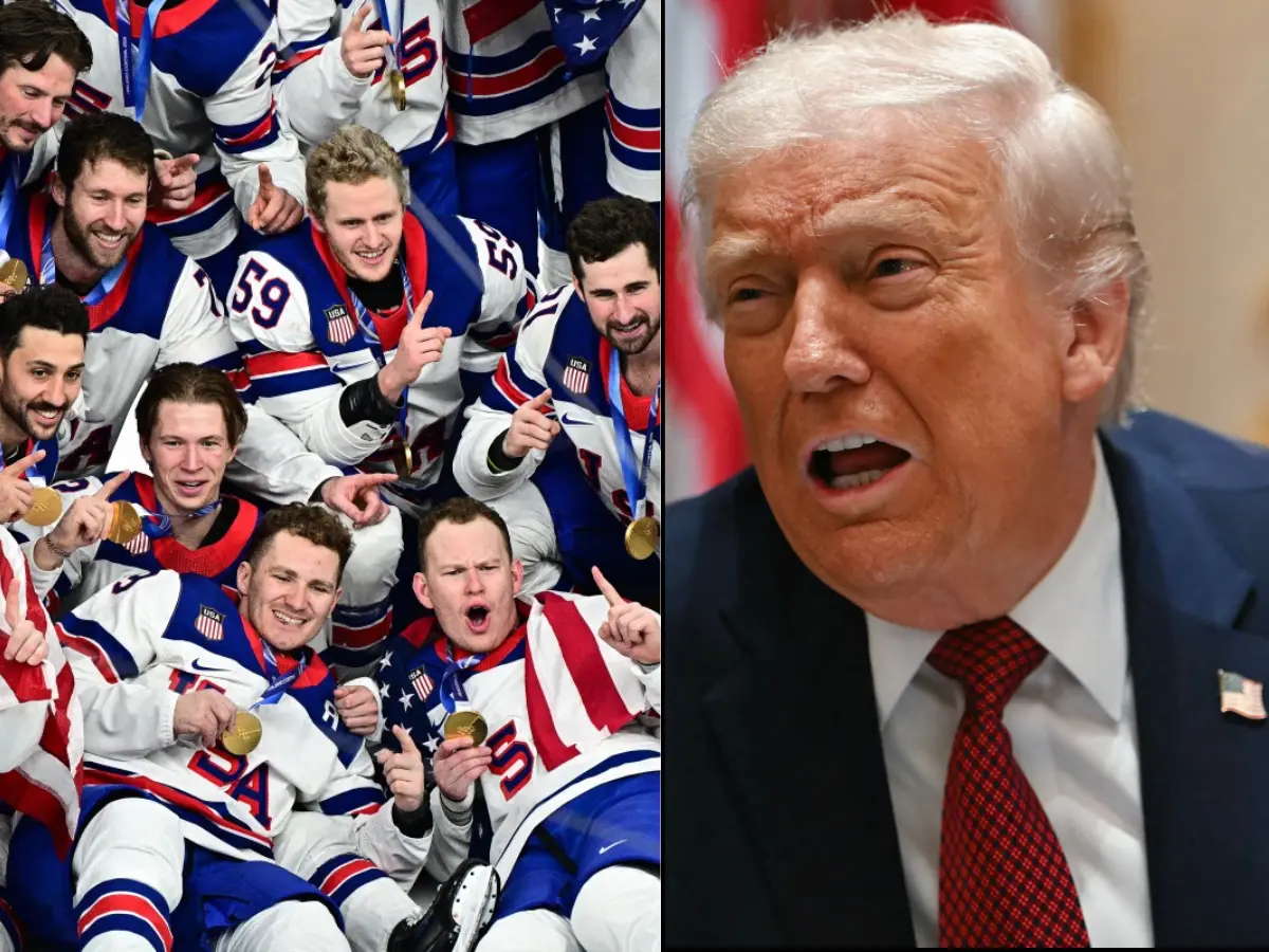 Trump mocked female players in locker room call with men's hockey team, and they all laughed Trump mocked female players in locker room call with men's hockey team, and they all laughed