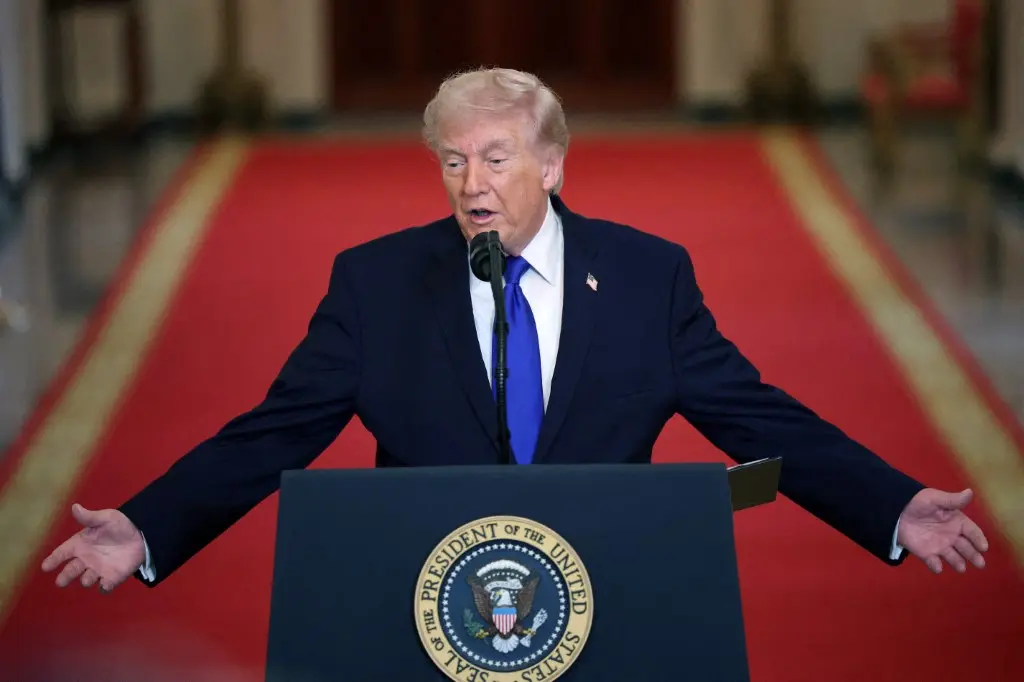 Donald Trump compares himself to Lincoln and Kennedy, jokes not sure how long he will "be around"