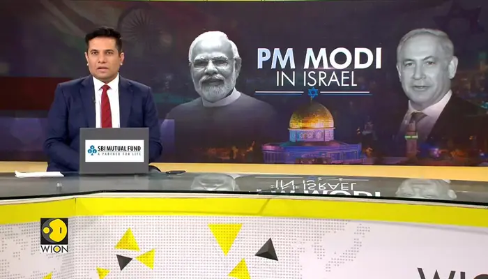 PM Modi Receives a Grand Ceremonial Welcome as He Lands at Ben Gurion Airport in Tel Aviv