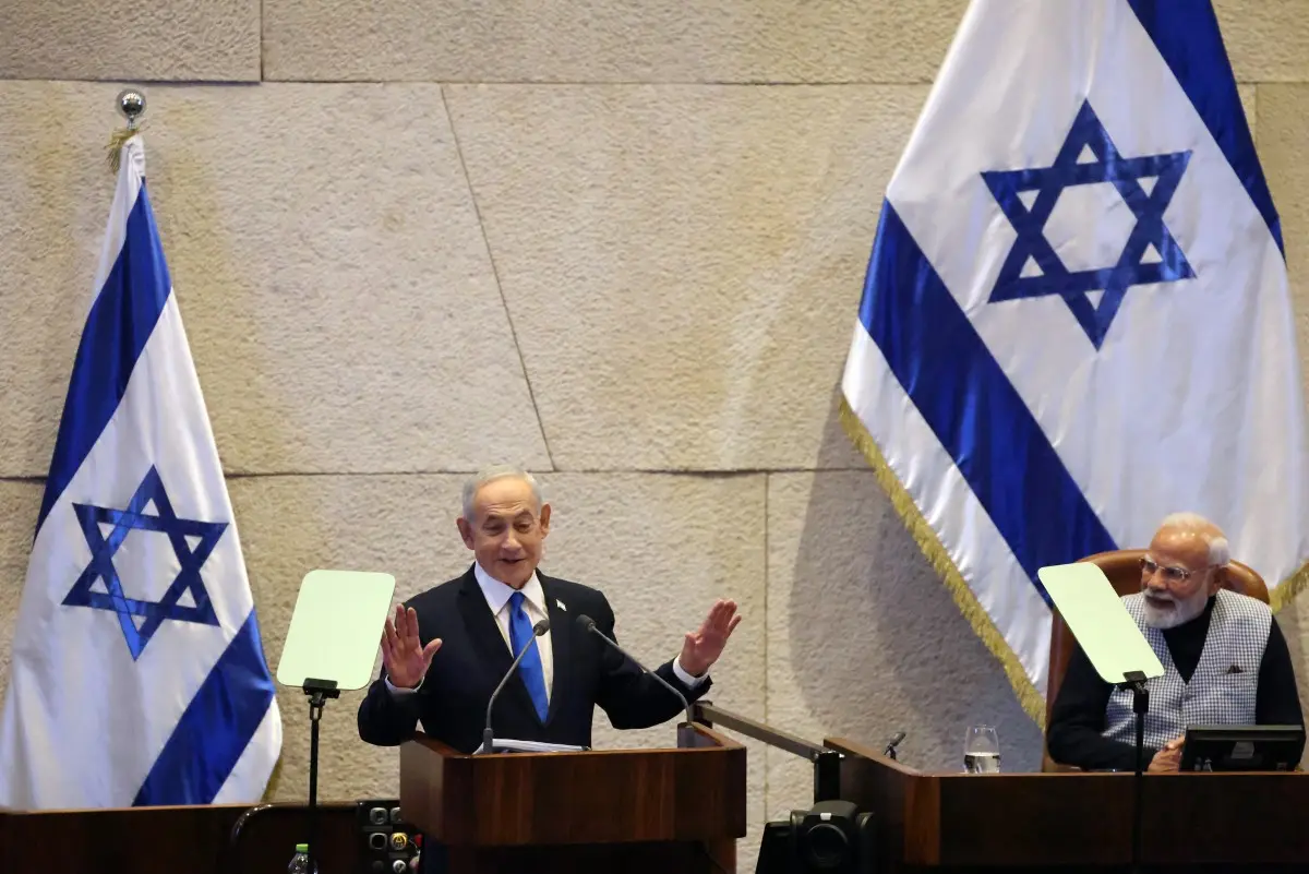 'Terror anywhere threatens peace everywhere,' says Indian PM as Netanyahu welcomes 'brother Modi' in Knesset