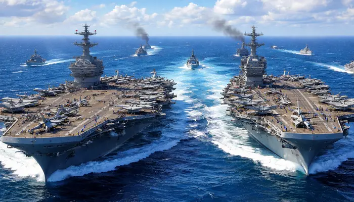 The 200,000-ton warning: What can happen when the USS Gerald R. Ford and USS Abraham Lincoln operate side by side?