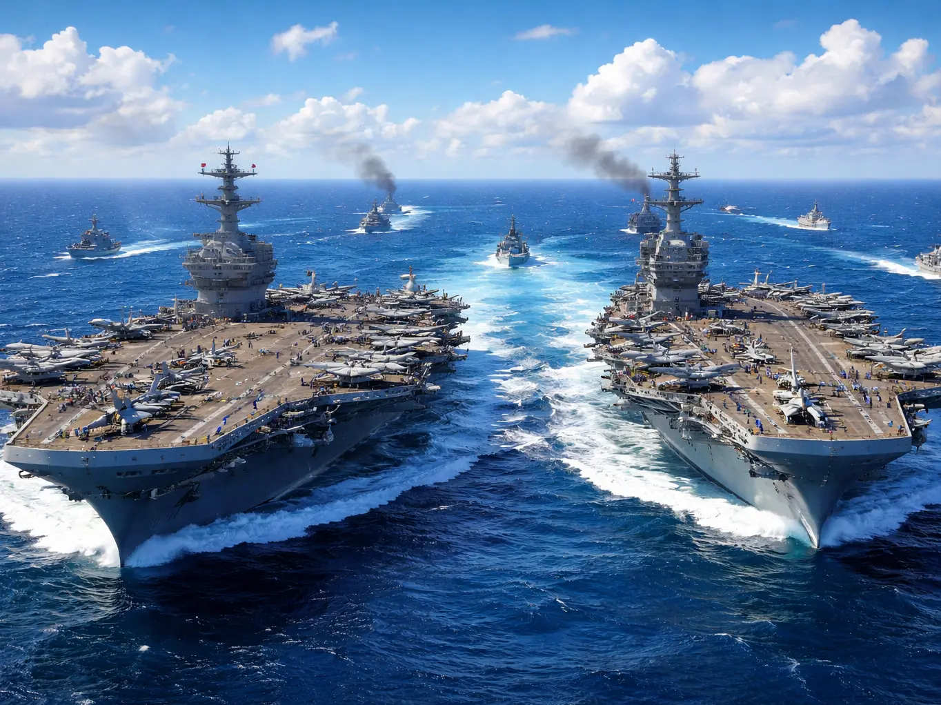 The 200,000-ton warning: What can happen when the USS Gerald R. Ford and USS Abraham Lincoln operate side by side?