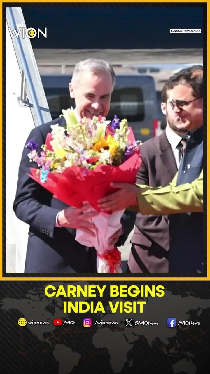 Canada PM Mark Carney Arrives in Mumbai on India Visit