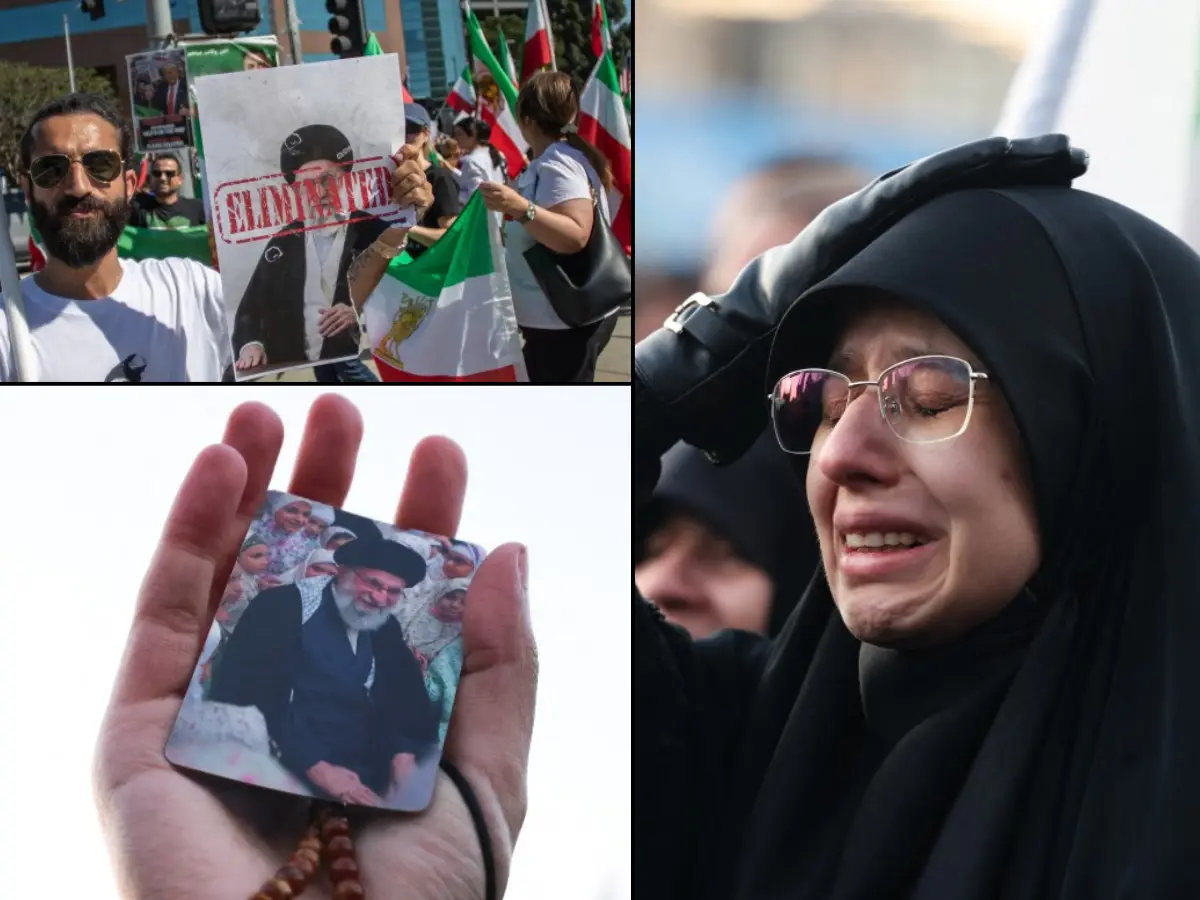 Hijab-clad women in tears, slogans against US, Israel: What's happening in Tehran after Khamenei's death | PICS