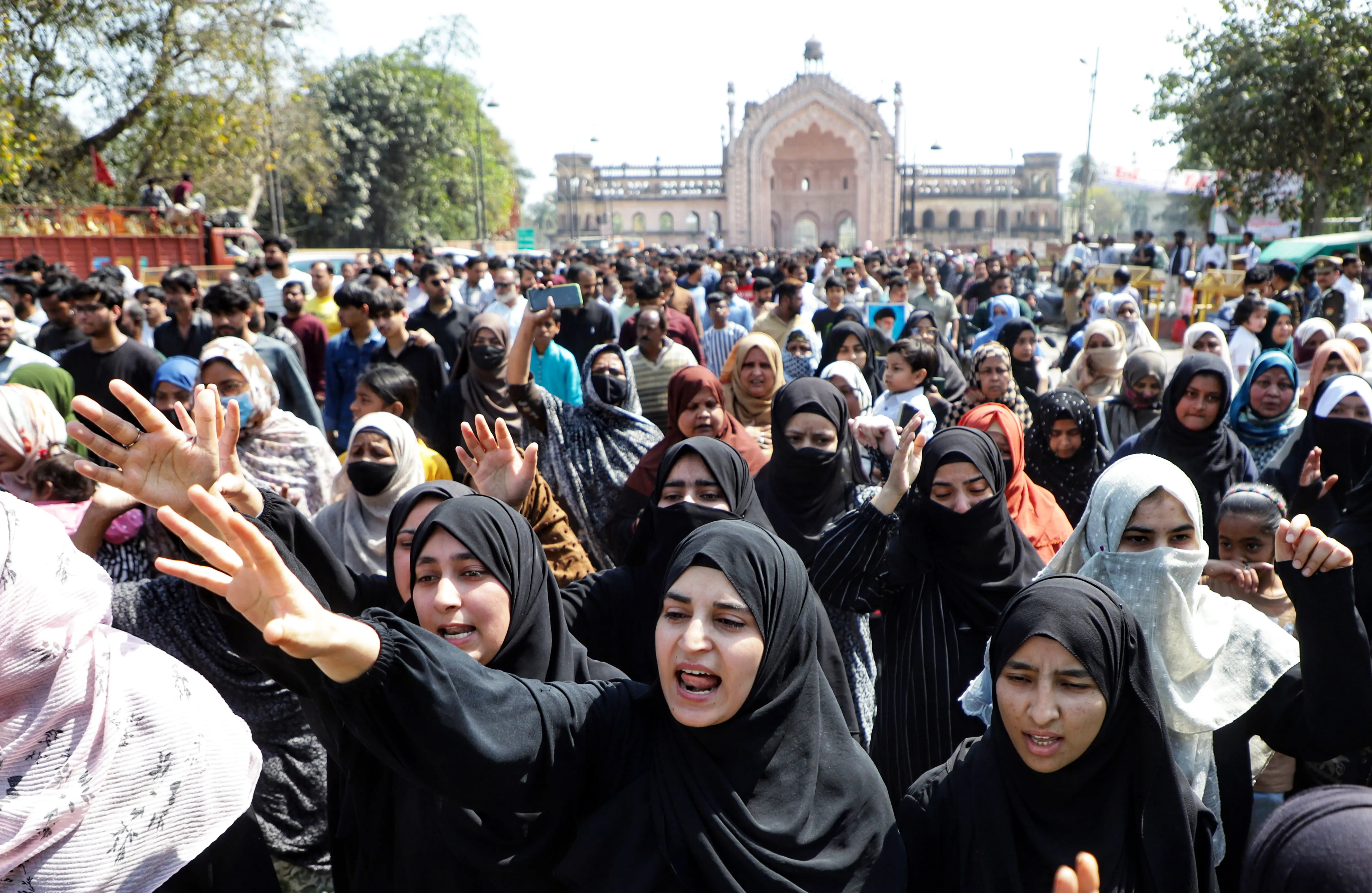 Protest in Lucknow