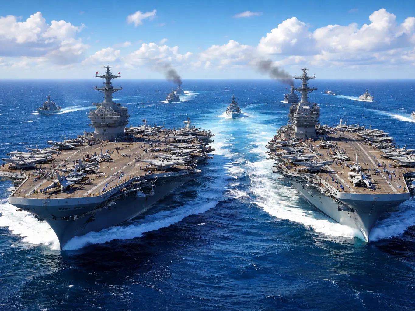 'Swarm attack': How the USS Abraham Lincoln defends itself against 50 speedboats at once