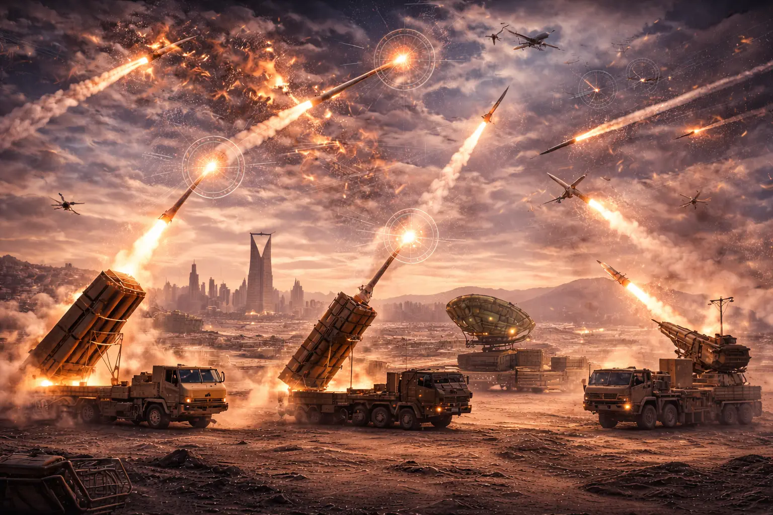 360-degree electronic jamming