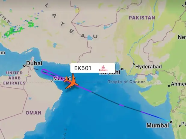Mumbai-Dubai Emirates flight makes ‘rare’ double reverse amid Iranian strikes Mumbai-Dubai Emirates flight makes ‘rare’ double reverse amid Iranian strikes