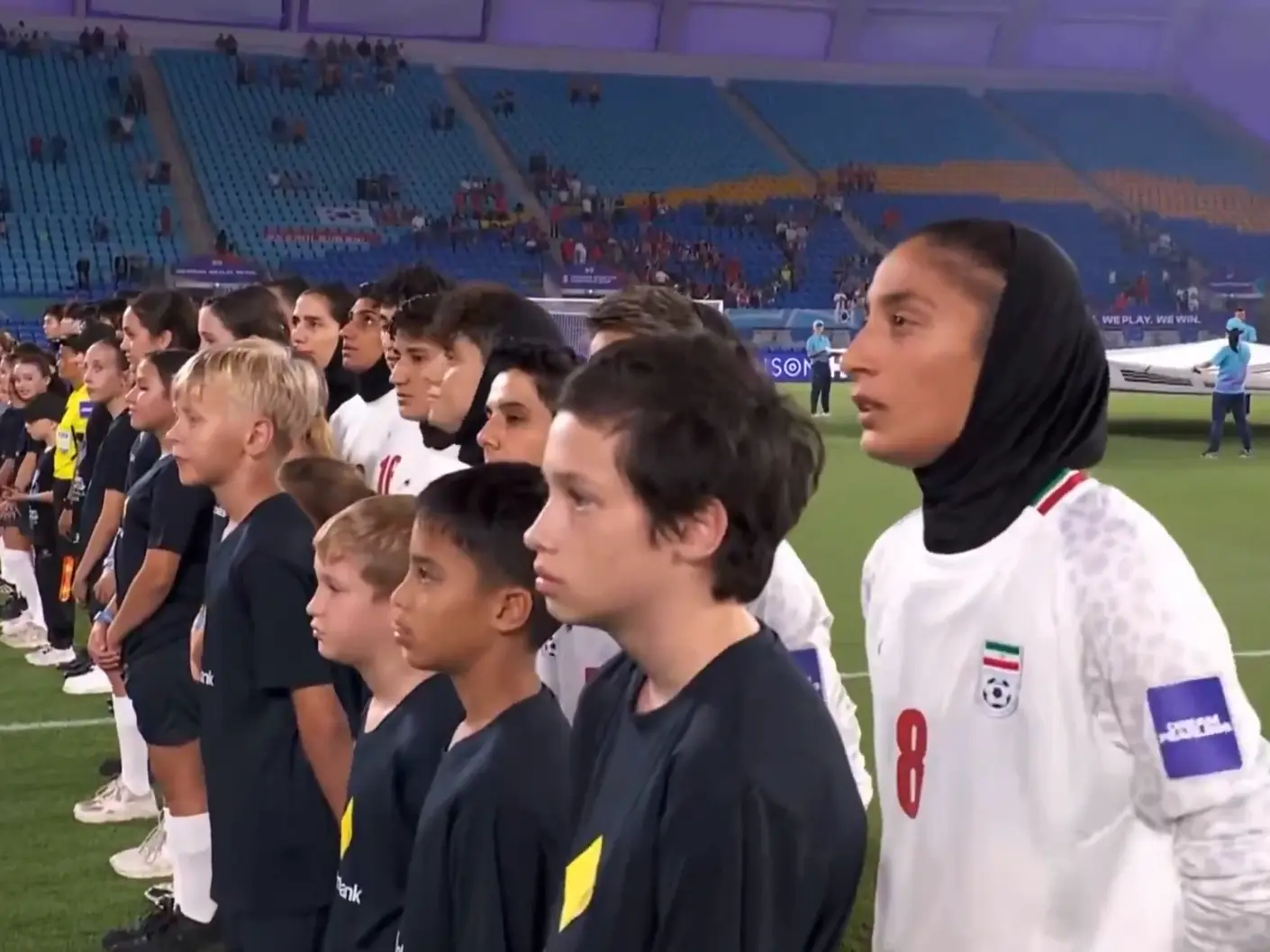 'When silence speaks': Iran's women’s football team refuses to sing national anthem at Asian Cup opening match
