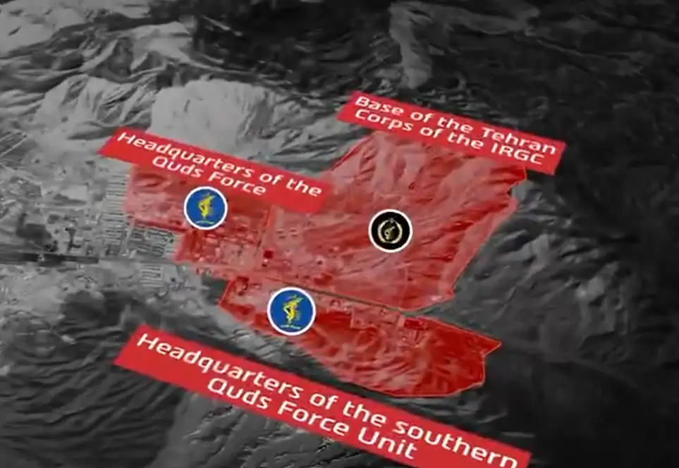 Israel claims strike on major Iranian military headquarters using 100 jets